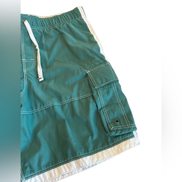 Steve & Barry's Board Shorts Teal & White Men’s Size Large Pockets New with Tags - Picture 4 of 9